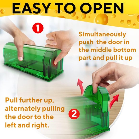 Humane Catch and Release Indoor/Outdoor Mouse Traps Pack of 2 , New with Box - Picture 3 of 7
